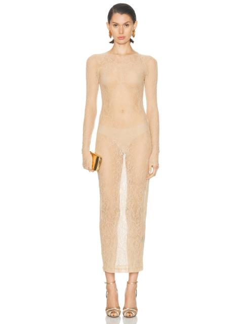 WARDROBE.NYC Lace Long Sleeve Dress