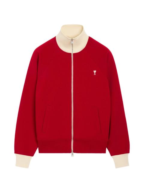 AMI Paris Ami Paris Men Ami De Coeur Zipped Sweatshirt