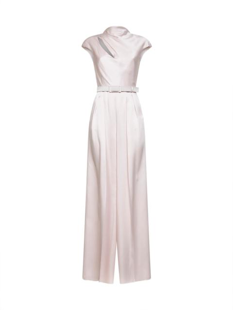 Max Mara Studio Max Mara Studio Women Pink Envers Satin Msevespa Jumpsuit