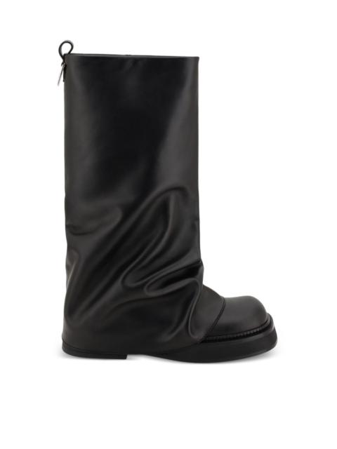 THE ATTICO Robin leather combat boots