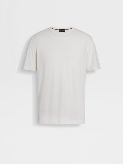 ZEGNA WHITE VELLUS AUREUM T-SHIRT