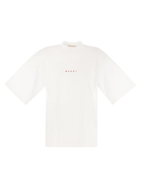Marni Women Cotton T-Shirt With Logo