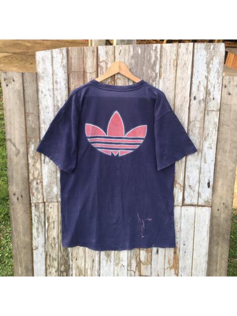 adidas Thrashed Faded Vintage 90s Adidas Big Logo T-shirt