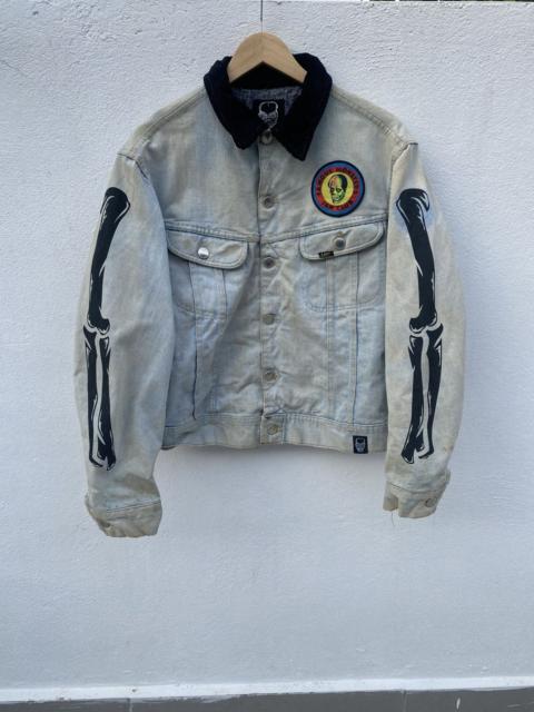 Other Designers Japanese Brand - Creature From The Living Denim Skeleton Jacket
