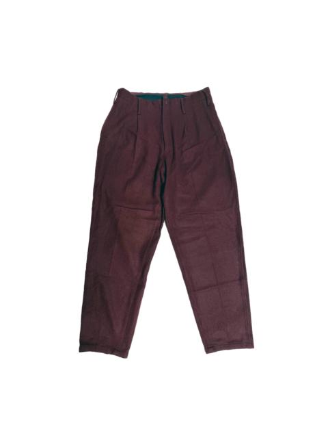 Yohji Yamamoto Yohji Yamamoto Pour Homme Mainline 12AW Runway Wool Burgundy Pants
