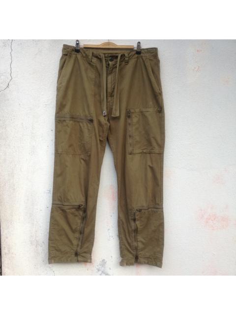 A BATHING APE® Cargo Olive Pant Multi Pockets Zipper