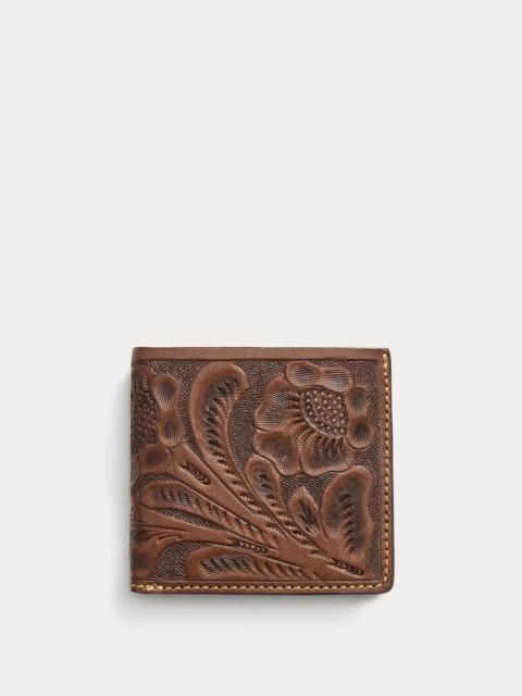 RRL by Ralph Lauren Hand-Tooled Leather Billfold