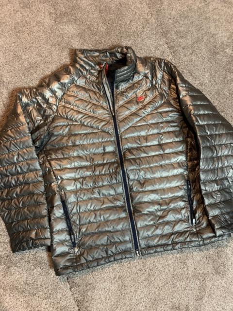 Nike retro style puffer grey jacket