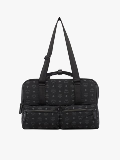 MCM Pet Carrier in Monogram Nylon and Leather
