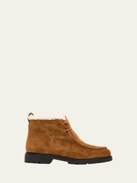 Vince Sierra Suede Lug-Sole Ankle Boots