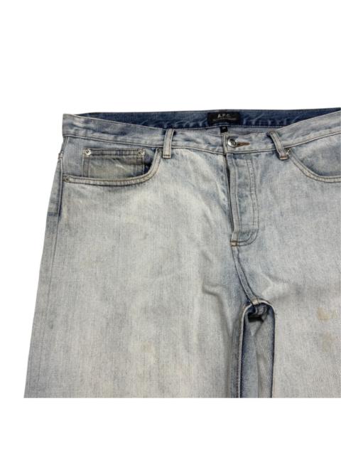 A.P.C. APC Acid Washed Distressed Denim Jeans