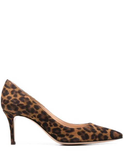 Gianvito Rossi Gianvito Rossi Women Gianvito 70 Leopard-Print Suede Pumps