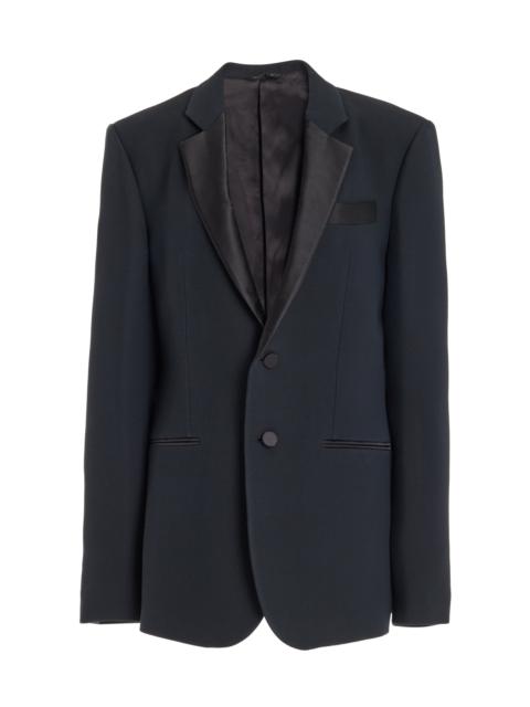 GABRIELA HEARST Nicolson Jacket in Black Silk Wool Cady