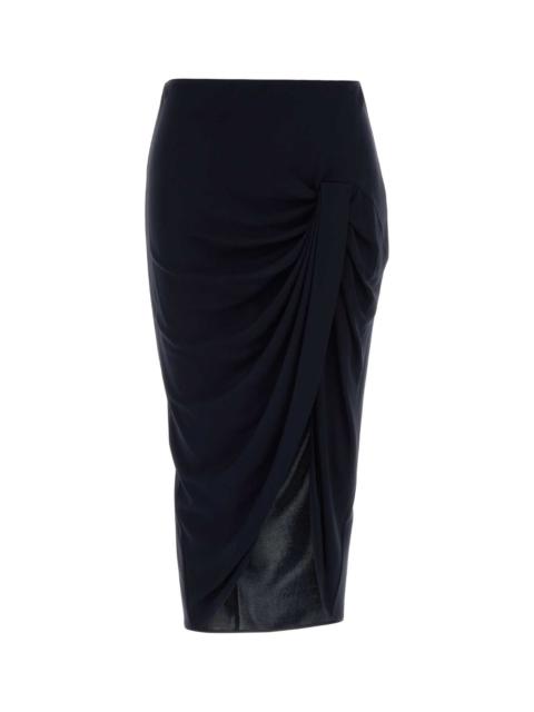 Stella McCartney Stella Mccartney Women Midnight Blue Viscose Skirt