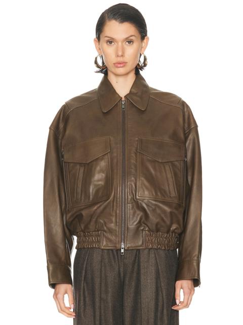 STAUD Eugene Leather Jacket