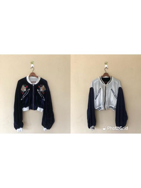 Other Designers Vintage - Reversible Sukajan Tiger Embroidered Satin Jacket