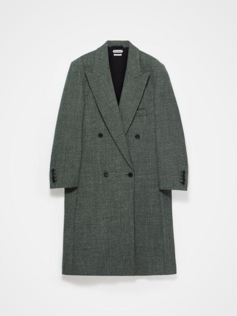 JW Anderson DOUBLE BREASTED COAT IN BOTTLE GREEN