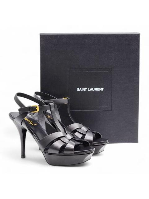 SAINT LAURENT Saint Laurent Tribute Leather Platform Sandal Pumps EU 37 US 6.5 - New $1100