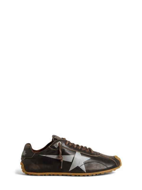 Golden Goose Golden Goose Marathon Speed Sneaker in Black/Silver at Nordstrom
