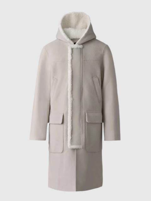 MACKAGE ABRAHAM Heavy double face wool long hooded coat
