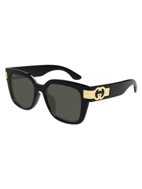 GUCCI Gucci Grey Square Ladies Sunglasses GG1690SK 001 54