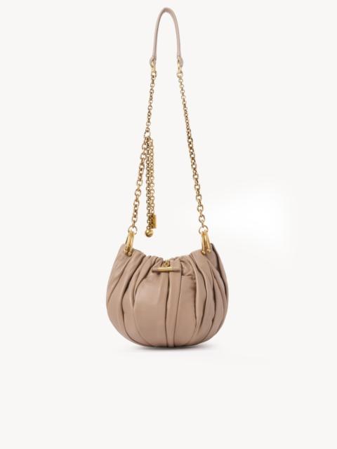 Chloé CHLOÉ PLISSÉ SHOULDER BAG WITH CHAIN IN PLEATED LEATHER