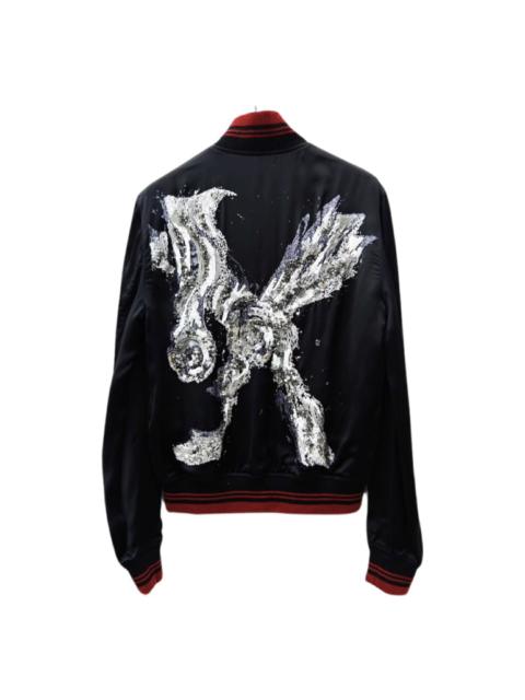 SAINT LAURENT SS15 Mr X embellished sequin satin bomber jacket