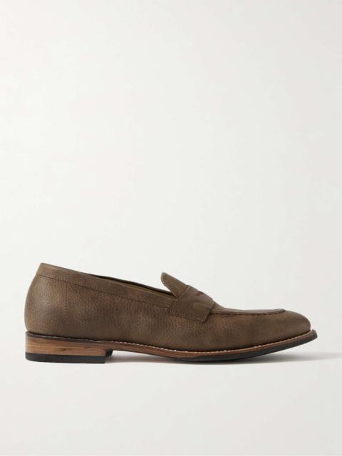 Floyd Full-Grain Nubuck Penny Loafers