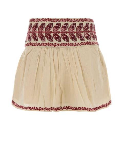 Isabel Marant Étoile Isabel Marant Etoile Women Sand Cotton Picadilia Mini Skirt