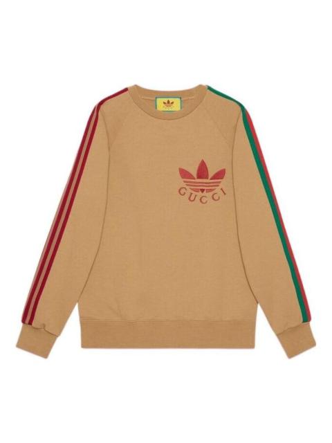 Gucci x adidas Cotton Sersey Sweatshirt 'Camel' 691638-XJEML-2184