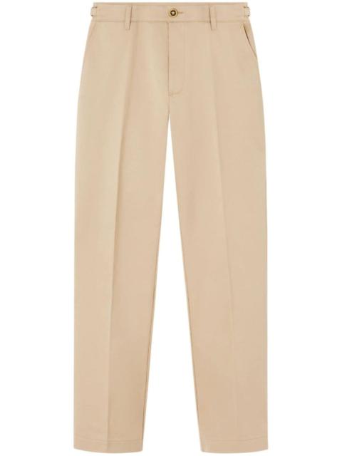 VERSACE tapered-leg chino trousers