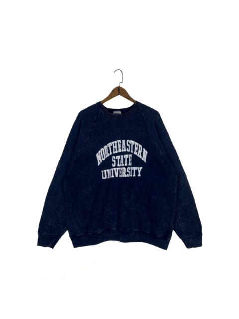 Other Designers Vintage Northeastern State University Indigo Dye Sweatshirt