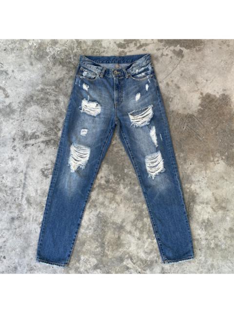 Other Designers Distressed Denim - Vintage Jeanasis Distressed Jeans Denim Thrashed Pants