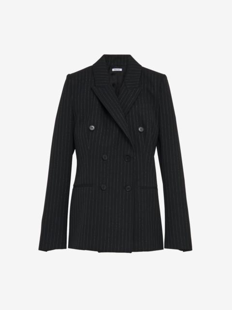 Alexander McQueen Pinstriped Double-breasted Jacket