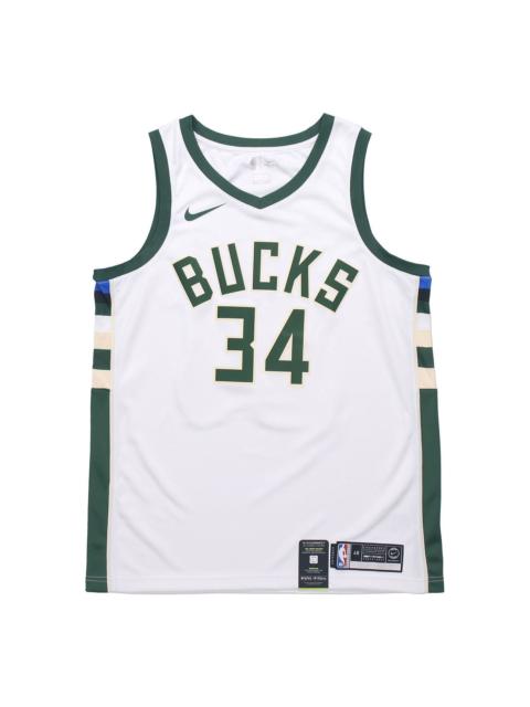Nike Nike Giannis Antetokounmpo Association Edition Swingman Basketball Jersey 34 SW 'White' 864429-100