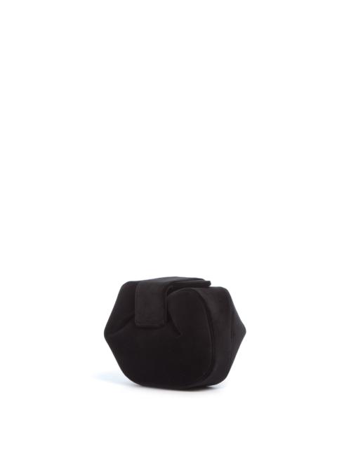 GABRIELA HEARST Soft Demi Clutch in Black Cotton Velvet