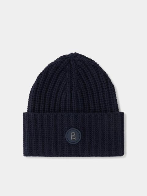BOGNER Kilian knitted cashmere hat in Navy blue