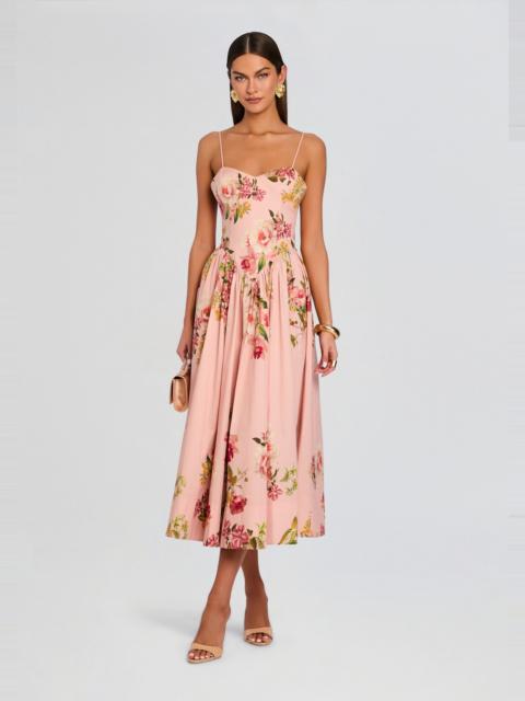 RETROFÊTE AYLA CORSETED MIDI DRESS