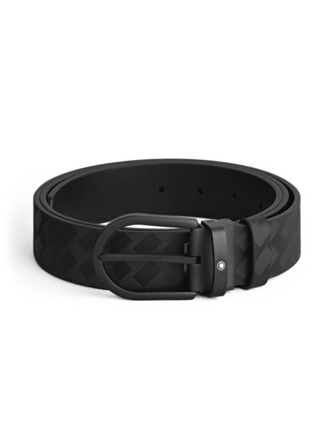Montblanc Black 35 mm leather belt
