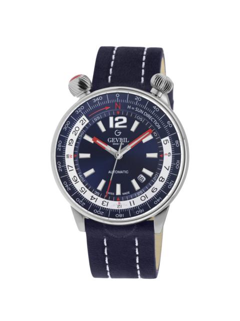 Other Designers Gevril Wallabout Blue Dial Men's Watch 48566A