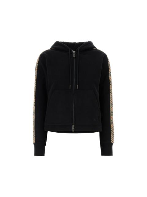 Burberry BURBERRY Black Cotton Sweatshirt New & Authentic (Women's si