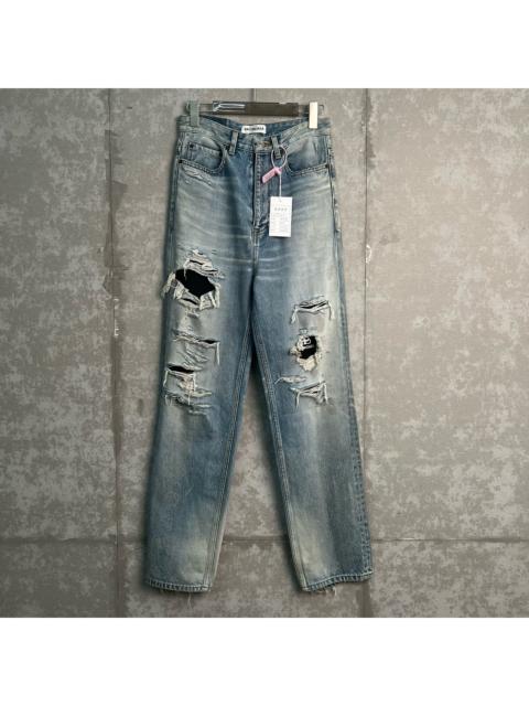 BALENCIAGA Balenciaga Two-Piece Distressed Jeans