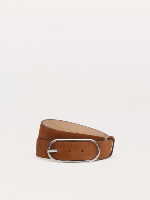 rag & bone Rounded Rebound Suede Belt