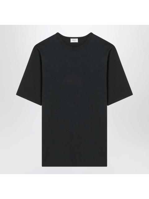 SAINT LAURENT Saint Laurent Black Washed Cotton T-Shirt Men