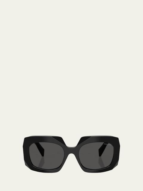 Prada PR B23SF Acetate Square Sunglasses