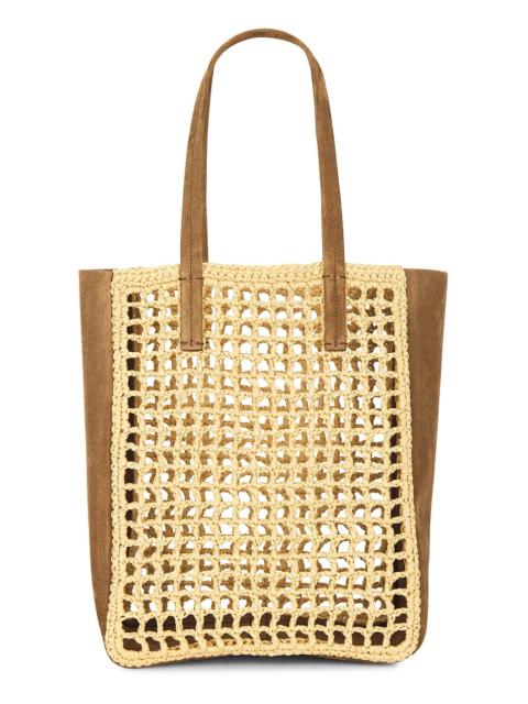 Zoe Small Raffia Tote Bag
