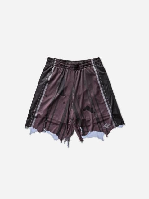 umbro Men's Distressed Shorts Purple / Black