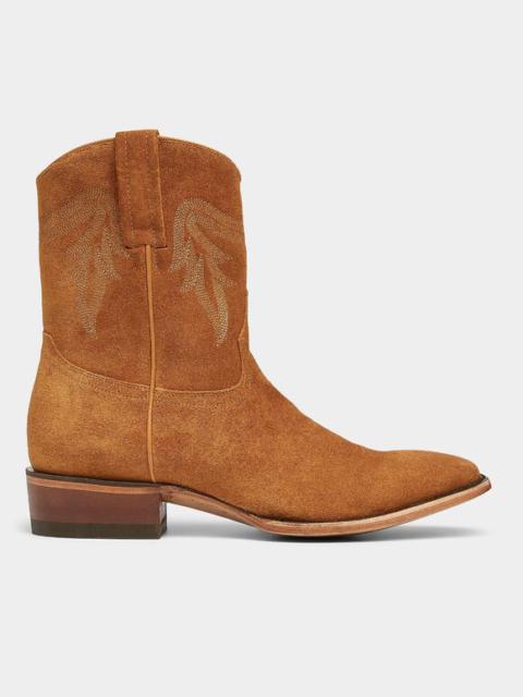 BNWT AW24 CABORCA CLEON GAMUZA WESTERN BOOTS AMBER 45