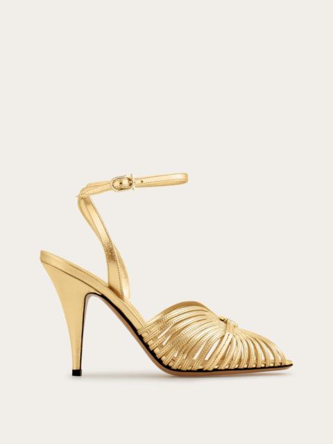 FERRAGAMO Sandal with Gancini element
