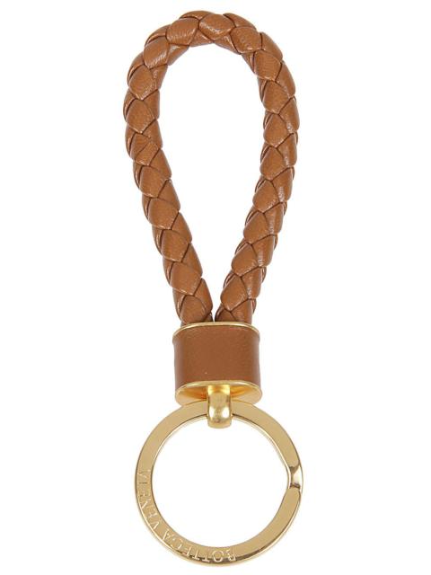 Bottega Veneta Women Intreccio Leather Key Ring